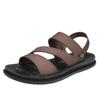 Fashion Comfortable Leather Men Summer Shoes Casual Comfortable Open Toe Sandals Simple Beach Footwear Male Men Shoe Fashion Men Sandals