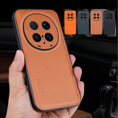 PU Leather Carbon Fiber Shockproof Cover For Huawei Honor Magic 8 8Pro Anti-Shock Soft Silicone Frame Phone Case For Magic 8 Pro