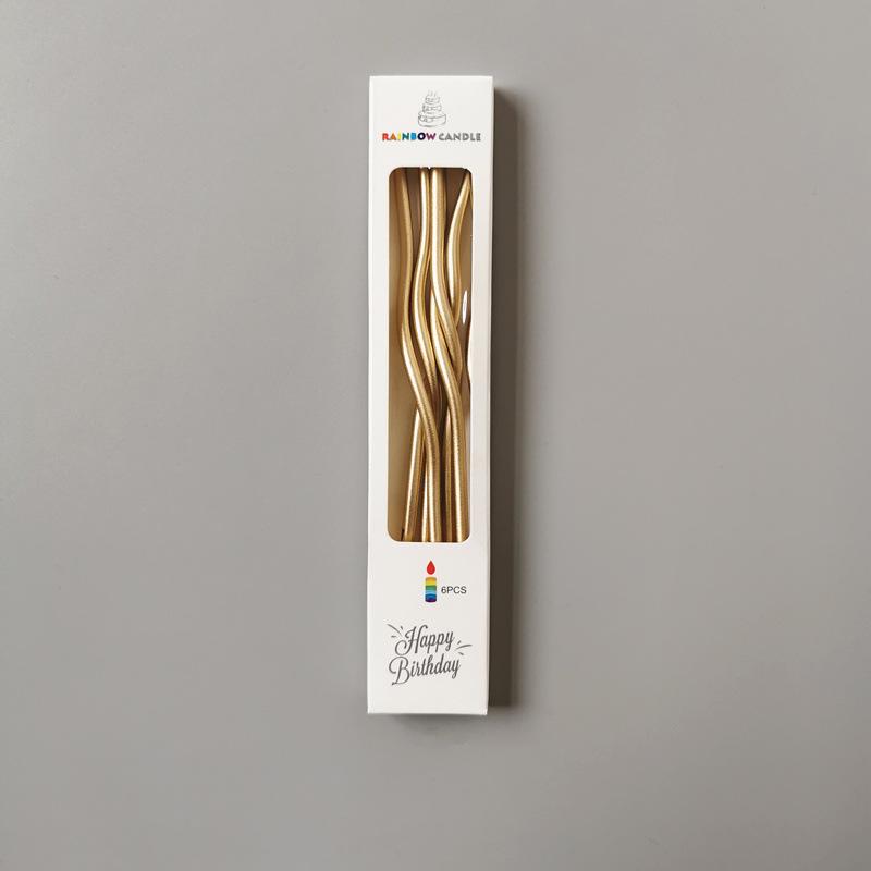 Birthday Cake Candles Curly Metallic Birthday Candles Curly Coil Candles Metallic For Gender Reveal Cupcake Decorating Party