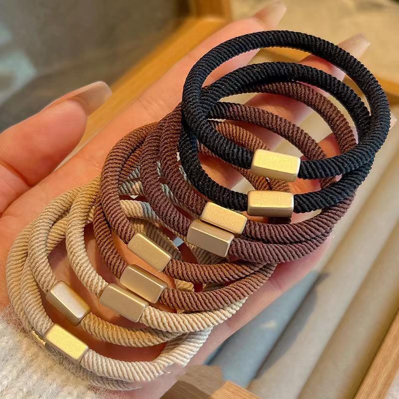 Hochelastisches koreanisches Haarband: Langlebig, sanft zum Haar, ideal für Studenten und Pferdeschwänze