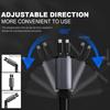 Retractable Car Charger 4-in-1 Fast Car Phone Charger 2 USB Ports Charger Adapter For Android Phones Auto Accessories Interior