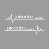 2Pcs Car Styling Side Window Sticker Emblem Decoration For KIA Sportage Ceed Sorento Cerato Optima Picanto Rio Soul Cadenza Niro gbnkr30