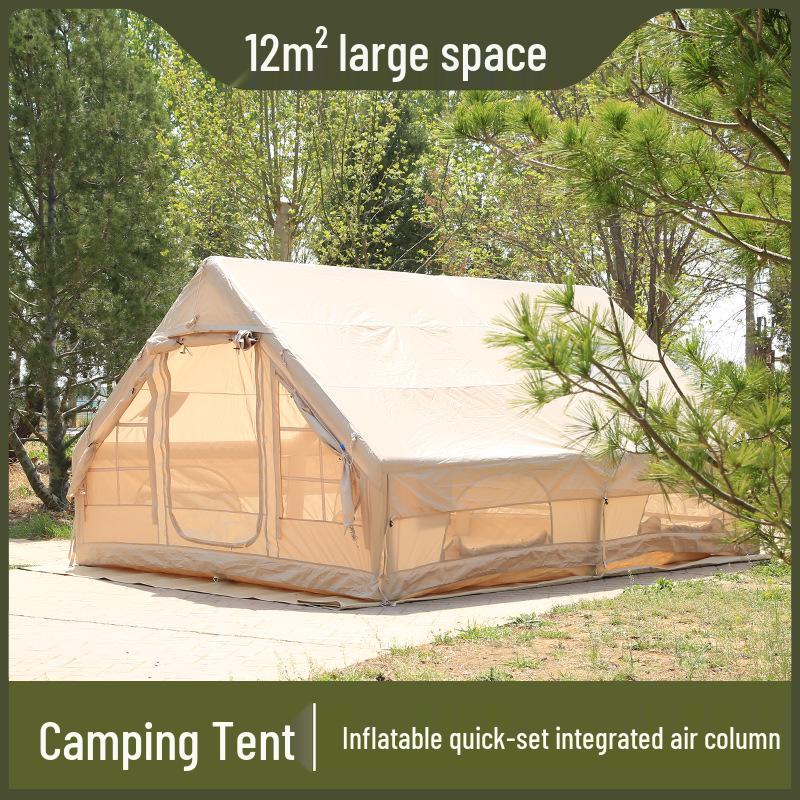 12 Sq Meter Large Outdoor Inflatable Camping Tent with Full Set Equipment