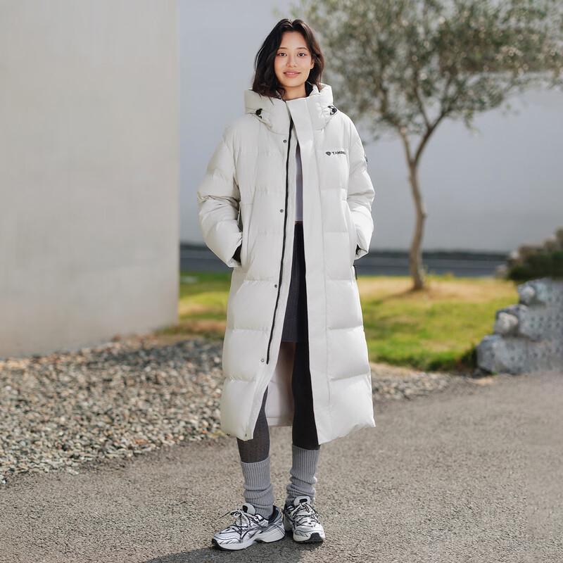 Unisex Long Hooded Down Jacket 5550873D