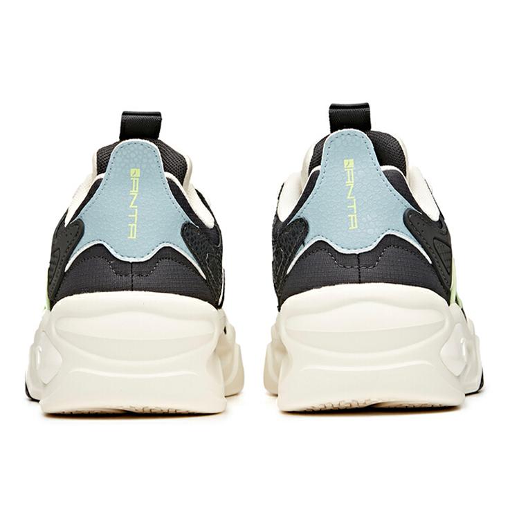 Anta Textile, Synthetic Leather Cushioning Slip Resistant Abrasion Resistant Breathable Low top Chunky Sneakers Men's 112118041-1