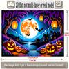 Party Backdrop Halloween Flat Banners Spooky Night Scenery Celebrations Wedding Enthusiasts Photo Background Decor Front Door Decor