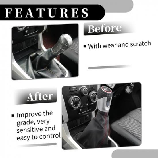 6-Gang Schaltknauf mit Manschette Einzeln für VW Golf 7 GTI 13-17