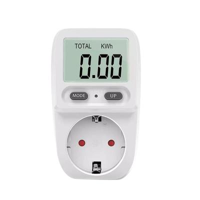Compteur de puissance numérique LCD 220 V AC EU, wattmètre, prise, puissance, kWh, compteur d'énergie, prise de mesure, analyseur de puissance, moniteur d'électricité
