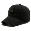 Men'S Autumn And Winter Baseball Cap, Versatile And Warm Fleece Hat for Middle-Aged And Elderly, Dad Style Ear-Protecting