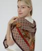 LOUIS QUATORZE SCARF Flued Wool Square Scarf