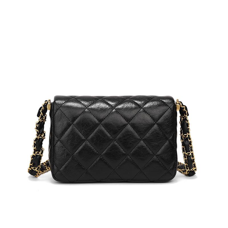 2025 Summer New Classic Diamond Pattern Chain Bag, Niche Design with a High-End Feel, Small-style Shoulder and Crossbody Square Bag
