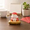 Smiling Wealth God Figure Monetary Disc Ornaments Cai Shen Figurine Spring Wire Deity Statue