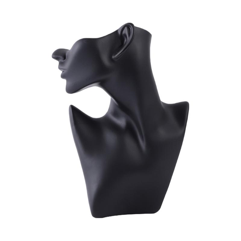 Versatile Mannequin Necklace Earring Ring Holder for Home and Shop Jewelry Presentation Featuring PVC Build