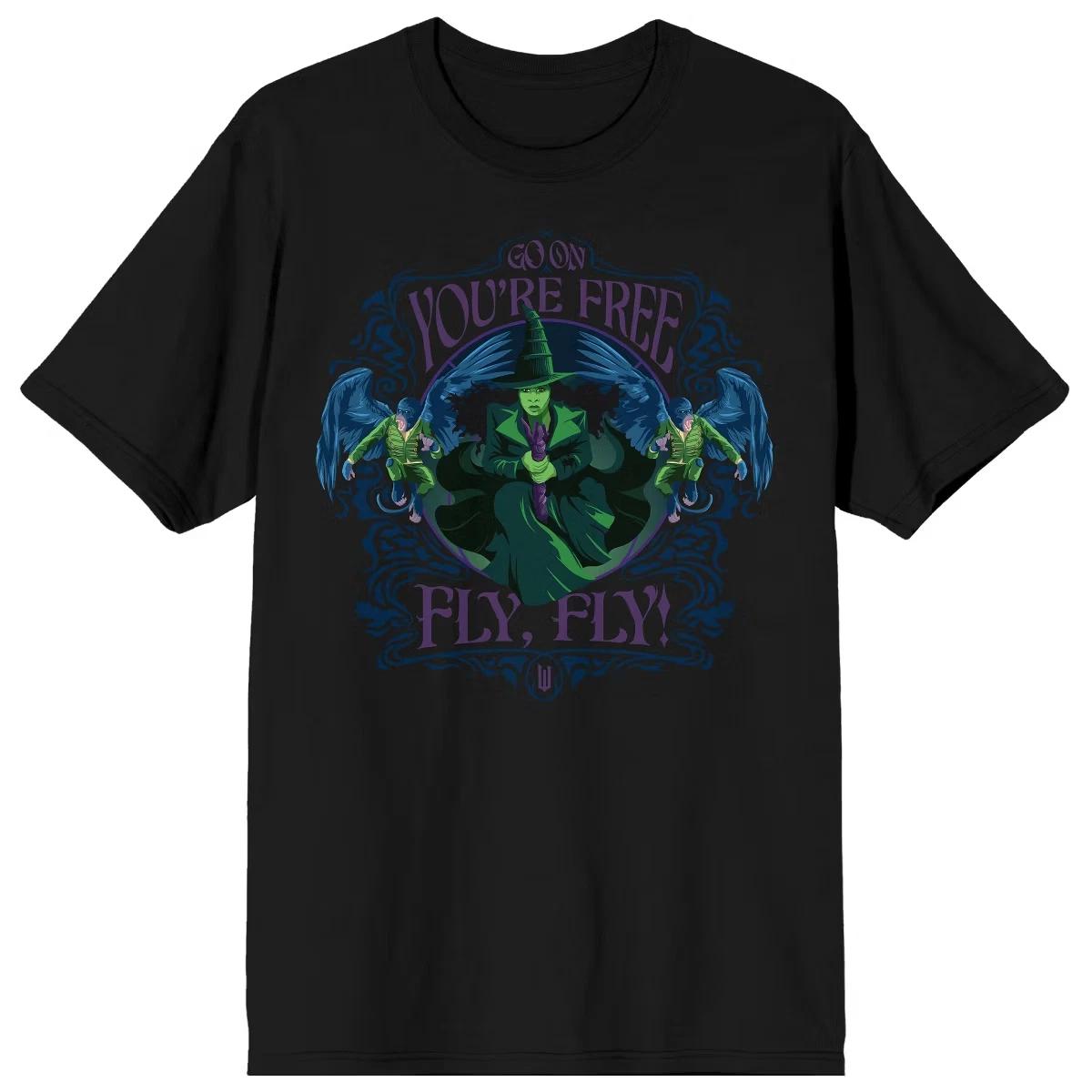 

Wicked You re Free Fly Fly Men s Crew Neck Short Sleeve T-shirt Gildan 3XL