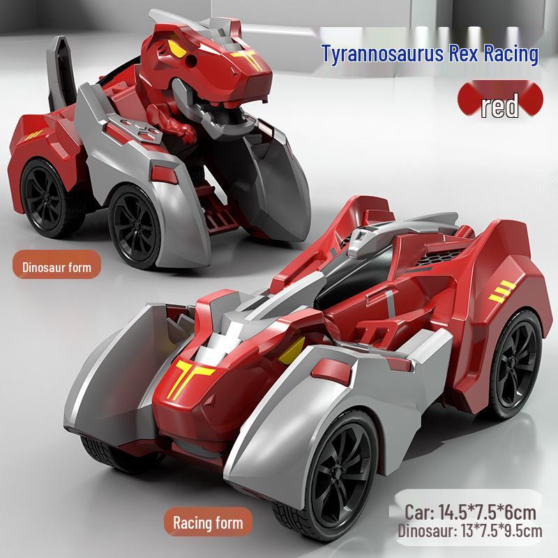 One-Key Transforming Bugatti Pull-Back Car Robot Toy