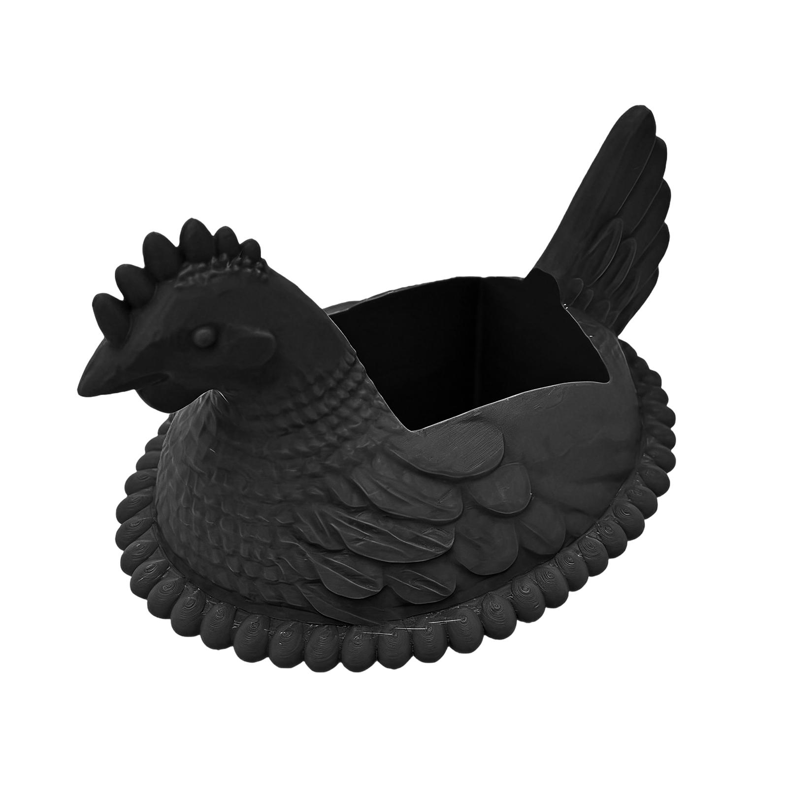 

Chicken-shaped Soap Dish - A Rustic Bathroom Accessory Suitable For Holding Soap, Also Usable In The Kitchen And Sink. One Size чёрный