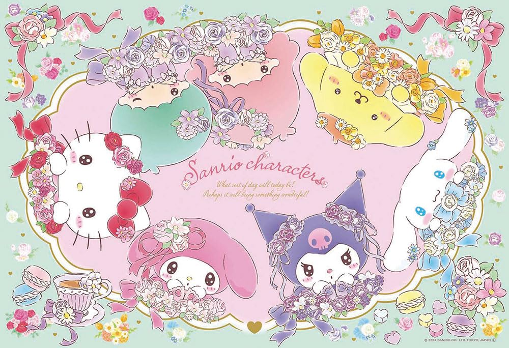 Beverly (BEVERLY) [Made in Japan] 300-Piece Jigsaw Puzzle Sanrio Characters Flower Tea Time (26 x 38 cm) 300-070