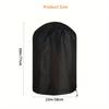 Black BBQ Cover, Durable Patio BBQ Cover, Kitchen Supplies, Kitchen Decor, BBQ Decor