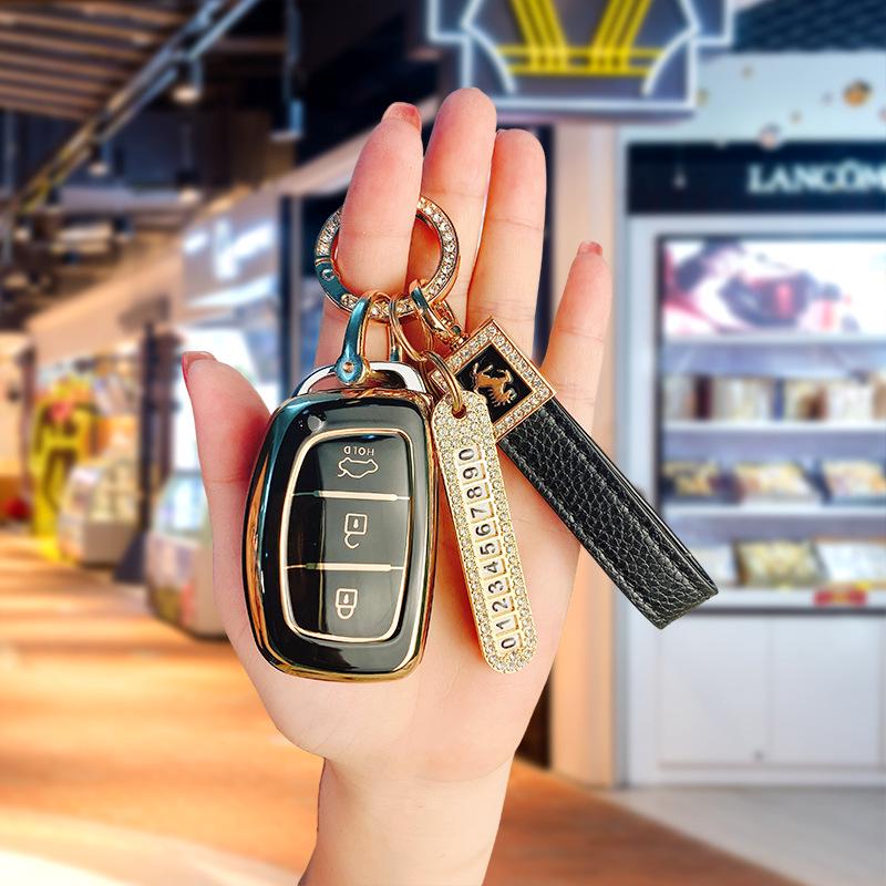 Unisex Key Case for Hyundai ix35, Elantra, Tucson, Mistra, and Sonata