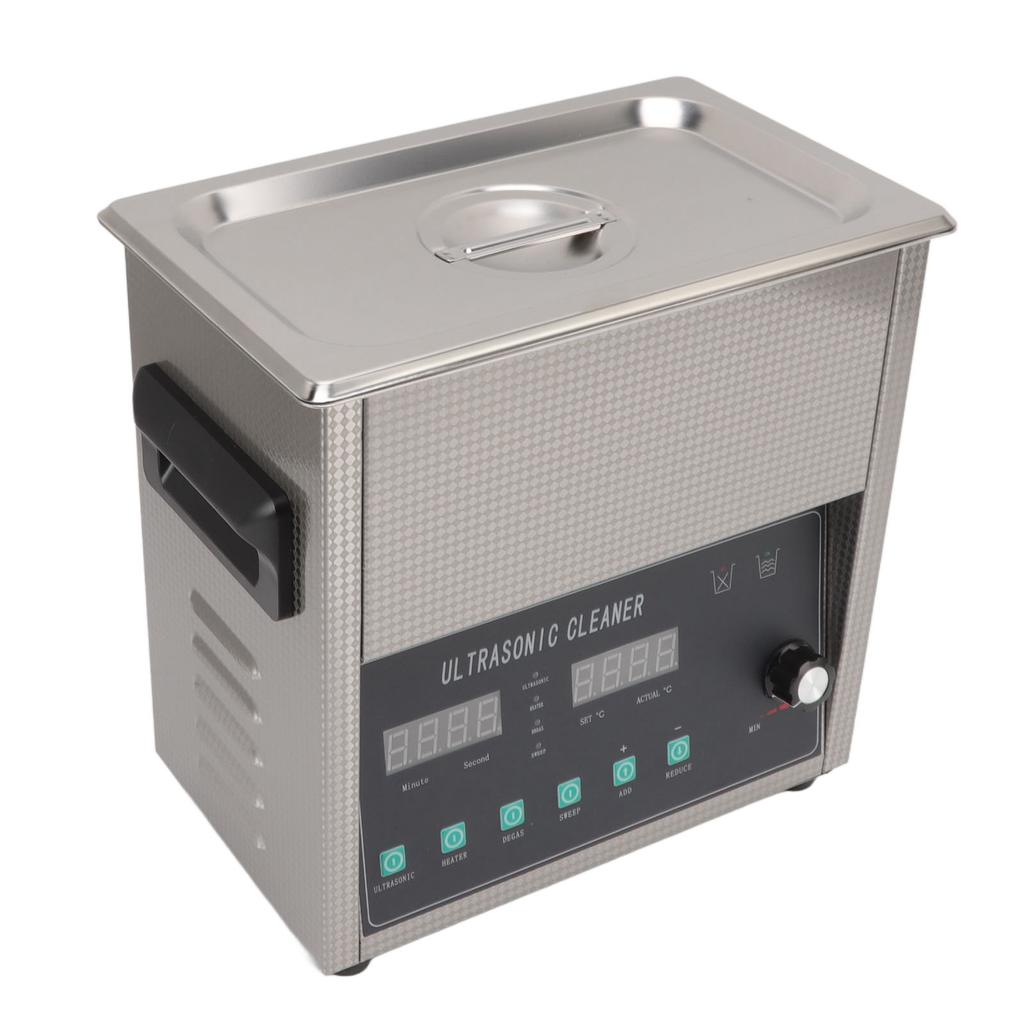 Ultrasonic Cleaning Machine 3L Adjustable Power Heatable Stainless Steel Ultrasonic Cleaning Machine for Jewelry