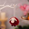 Christmas Tree Pendants Wooden Lamb Sheep Fleece Hanging Ornament Xmas Tree Decoration