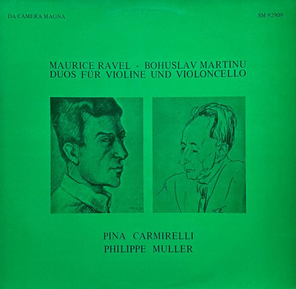 

LP Record PINA CARMIRELLI PHILIPPE MULLER Duos Fur Violine Und Violoncello SM92909 Da Camera Magna 1972 Germany Classical Used