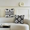 Home Decor Black And White Geometric Pattern Throw Pillow Pattern Cushion Cover Suitable For Sofa Bedroom Car Pillow Cover