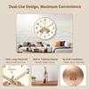 Classic Hanging Wall Clock, Easy Install Decor for Home & Office