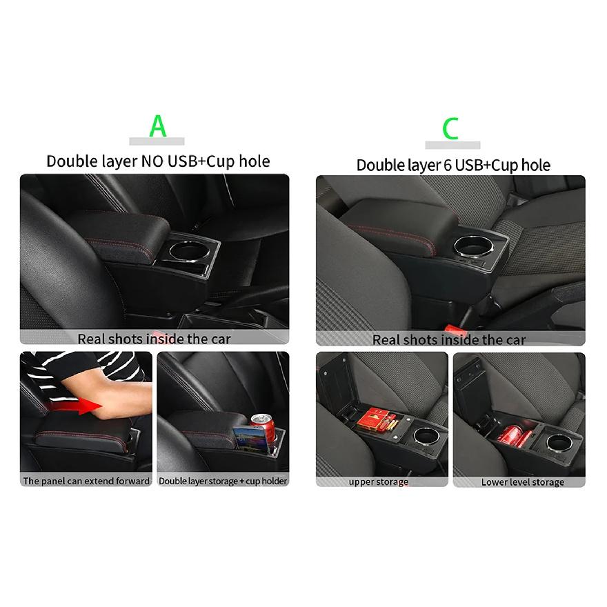 For Chevrolet Spark Armrest Box For Chevrolet Spark 3 III Aveo T200 Car Armrest Storage Box Cup Holder Retrofit Car Accessories