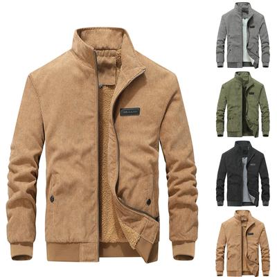 Men's Thickened Winter Fleece Jacket Outdoor  Casual Zipper Jacket
