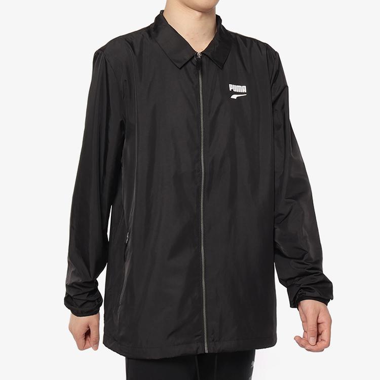 Puma Downtown Casual Sports Collar Jacket Men Jackets Black 578306-01