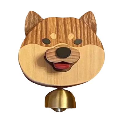 Holz Shibainu Windspiel Türklingel Lustiges Windspiel Heimdeko Weihnachten Neujahrsgeschenk