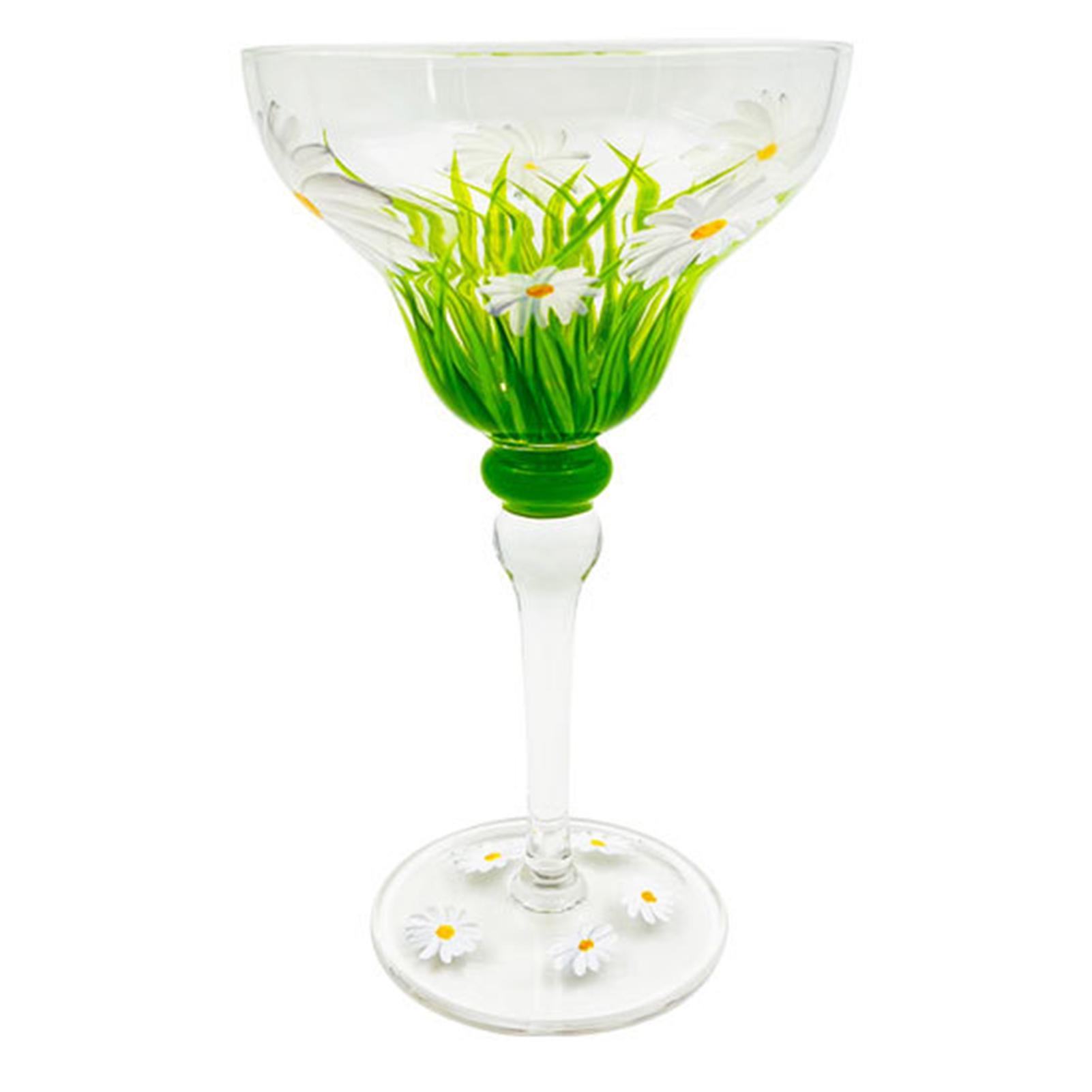 

Расписной бокал для маргариты из хрустального стекла, расписанный вручную бокал для коктейлей Alicia Home, бокал для домашнего бара, свадебной вечеринки, дропшиппинг as shown