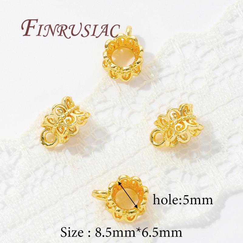 18K Gold Plated Bailes For Jewelry Pendant Connectors Bail Clasps,Supplies For Jewelry DIY Accessories