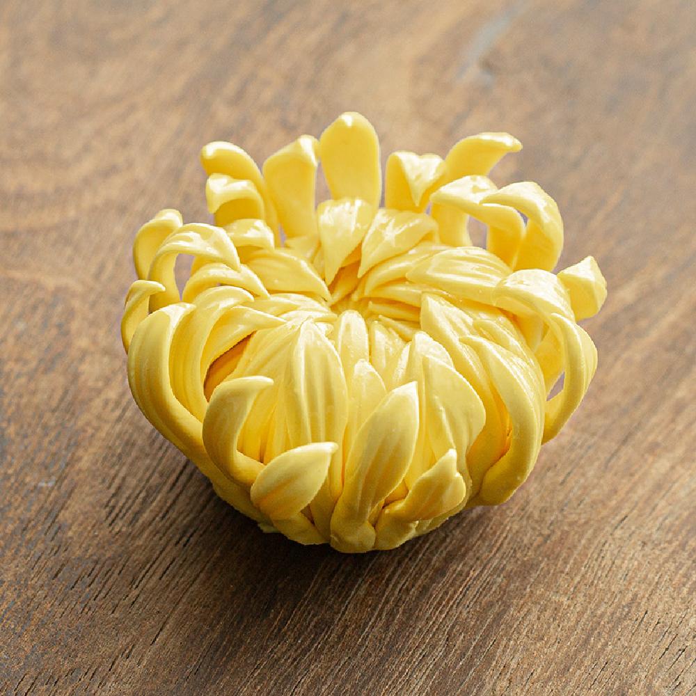 

Тримач для паличок з ароматом жовтої хризантеми ручної роботи, творча прикраса китайської чайної церемонії, невелика дошка для сидіння з ароматом