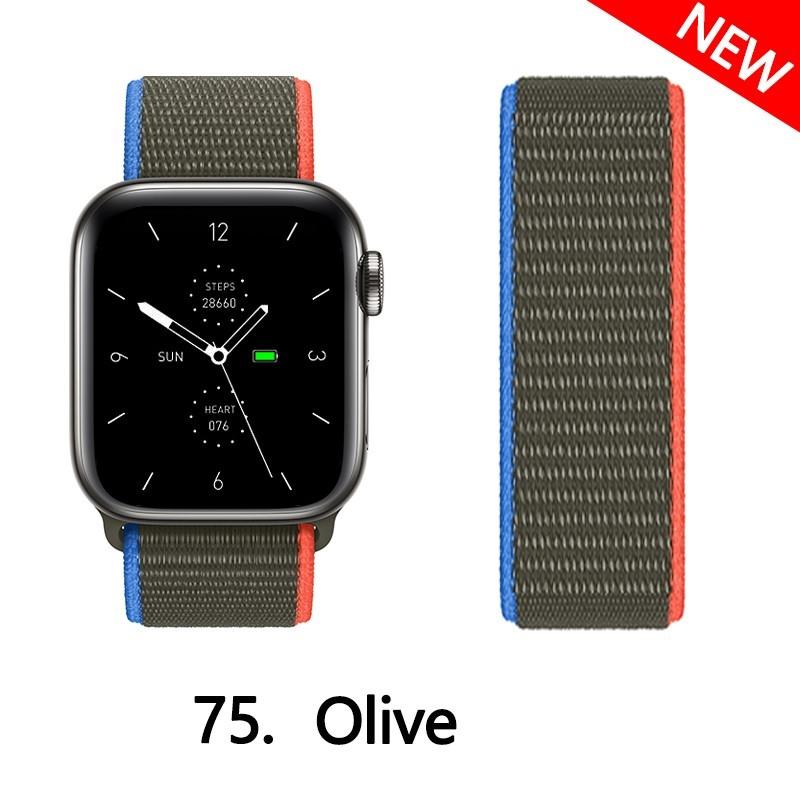 Pasek Nylonowy z Pętelką Do Pasków Apple Watch 44mm 40mm 49mm 41mm 45mm 46mm paski Bransoleta iWatch Seria 7 6 5 se 8 9 ultra 2 3 10 11