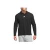 adidas Polo de Punto de Manga Larga Holgado de Color Sólido para Hombre tops Negro JN3038