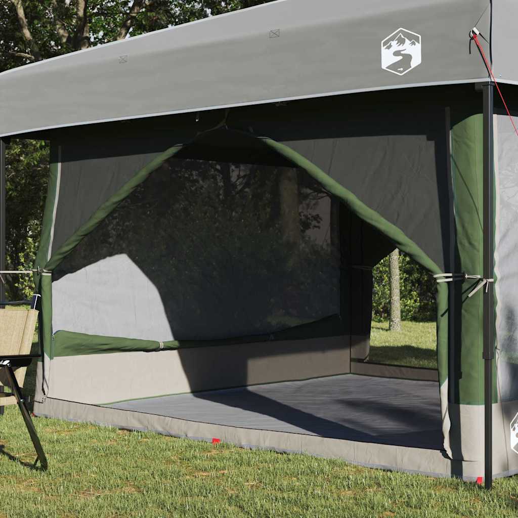 Inner Tent for 7 Persons with Roof Green and Grey 300 x 300 x 250 cm