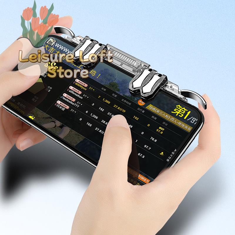 Grilletti per Giochi Mobili per PUBG/Free Fire/COD - Pulsanti Sensibili al Tocco Universali per iPhone Huawei Gameplay Migliorato 5