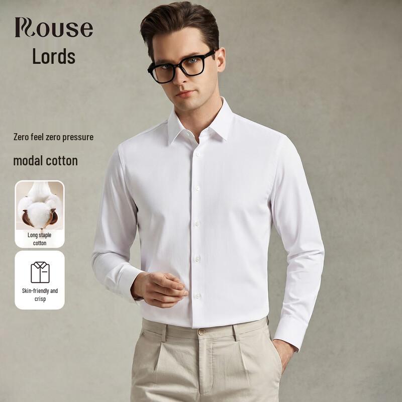 Rotholz Men s Modal-Cotton Long Sleeve Shirt 40