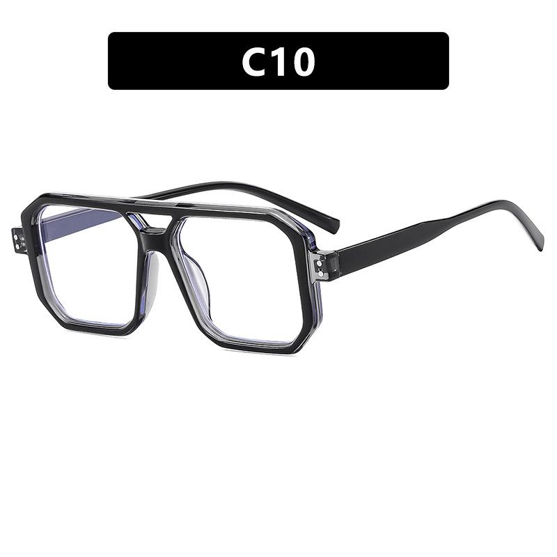 

Солнцезащитные очки Rice Nail Double Beam Square Small Frame Trendy Sunglasses Fashion Sunglasses Universal Men as shown