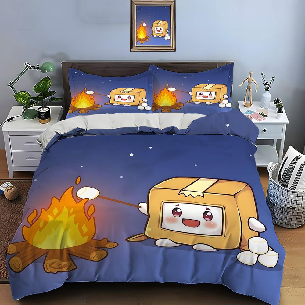 Cartoon Doll L-Lankyb0x Print Bedding Set Duvet Cover 1 Duvet Cover 2 Pillowcases Adult and Children Bedding Set Luxury Gifts