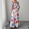 European and American Summer Women's Clothing New Printed Long Dress Dress
