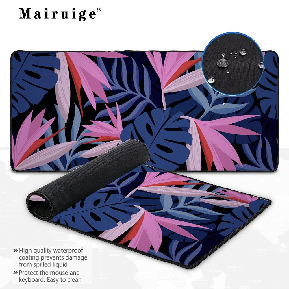 Mairuige Botanical Retro Mouse Pad Gaming Accessories Desk Mat Extended Pad Gamer Desk Pad Mouse Mat Desktops 900x400 Office Rug