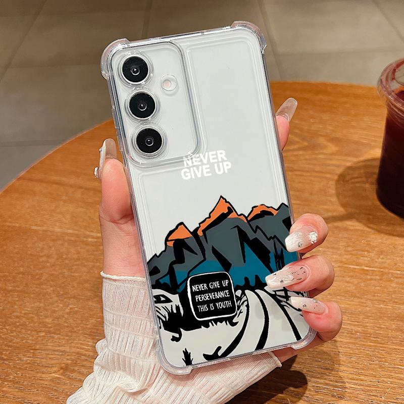 Iceberg Print Transparent Phone Case For Samsung Galaxy A57 A37 A17 A56 A36 A55 A35 A26 A16 A25 A15 A54 A14 Soft Silicone Cover