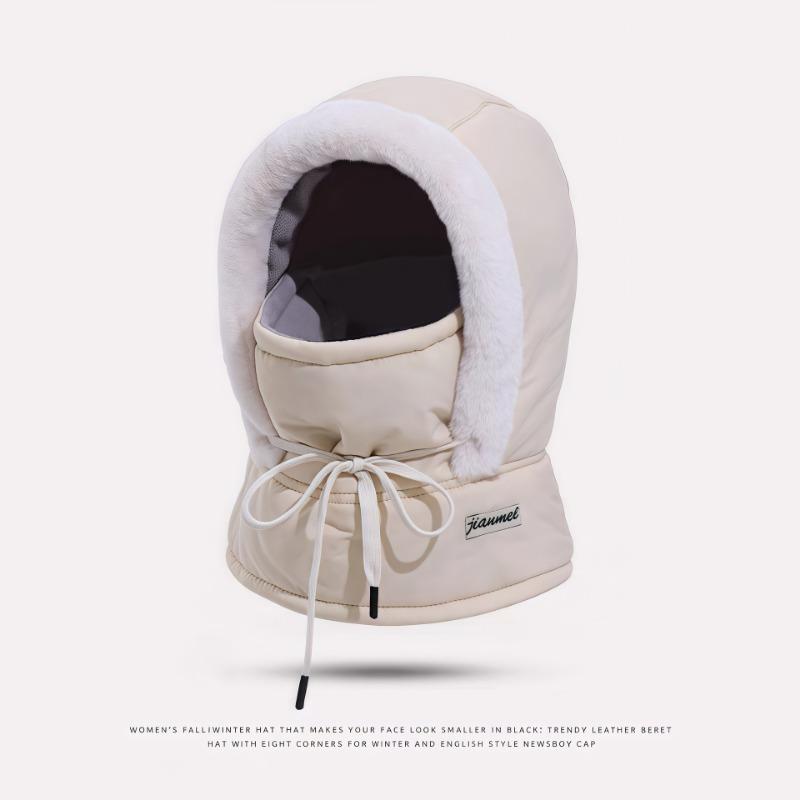 Winter warm sub, ear protectors, velvet, thickened cold-proof mask, scarf integrated cycling windproof cycling hat