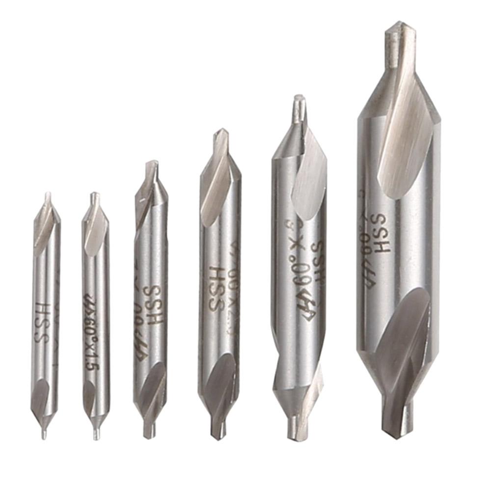 Glass Cutting Hole Saw Industrial Tools 6pcs 60 Degree HSS Countersink