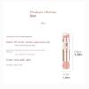 Splicing 5 In 1 Makeup Brush Multifunctional Dustproof Lip Gloss Brush Eye Shadow Applicator with Protect Cap