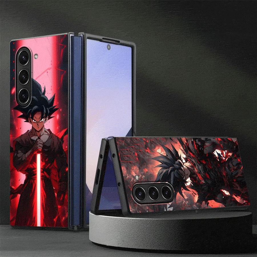 Dragon Ball Super Cool Goku Back Phone Cover Case for Samsung Galaxy ZFold5 ZFold6 ZFold7 ZFold4 ZFold3 Z Fold 7 6 5 4 3