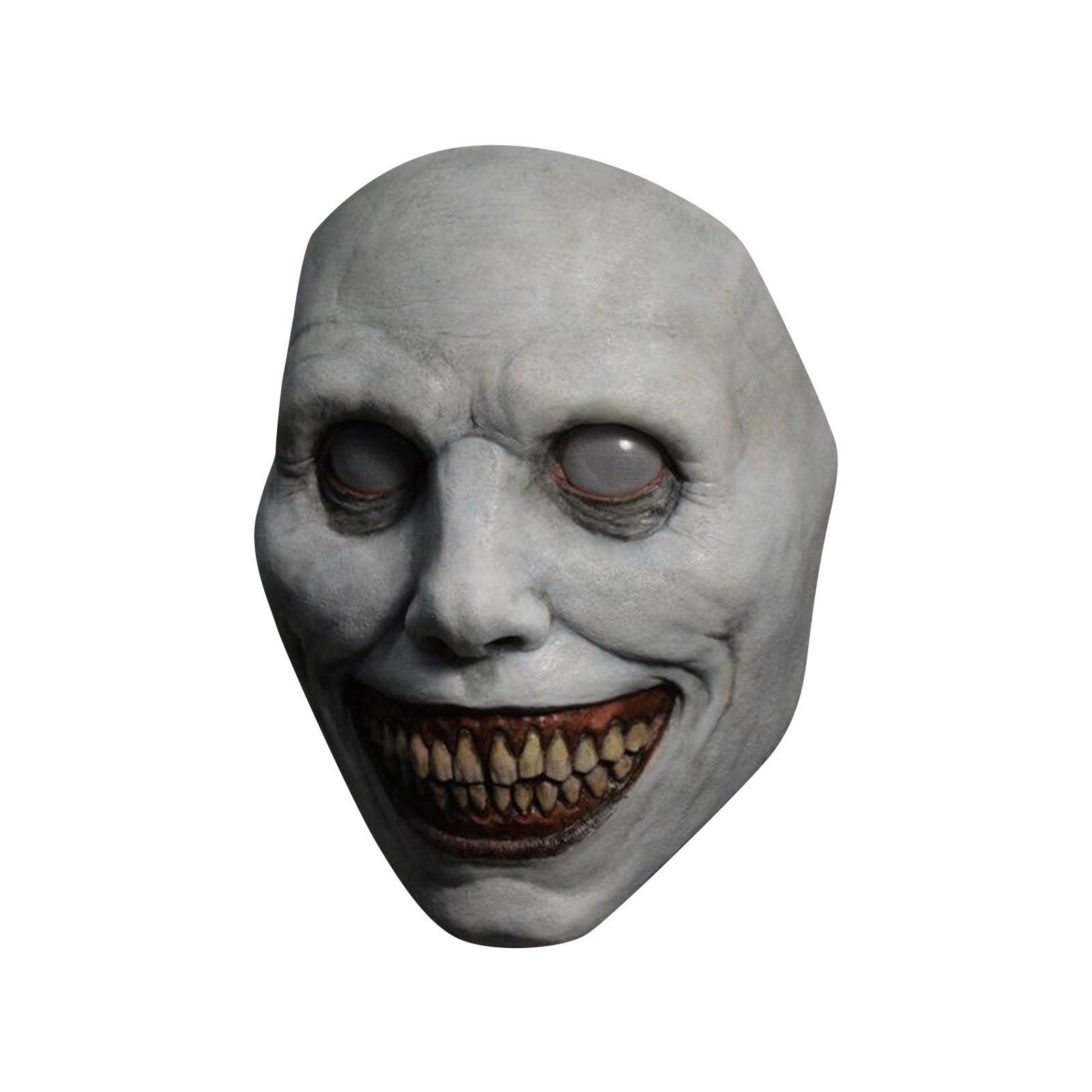 

Полная жуткая маска на Хэллоуин, страшная маска на Хэллоуин, злой костюм для косплея на Хэллоуин, реквизит для вечеринки One Size белый